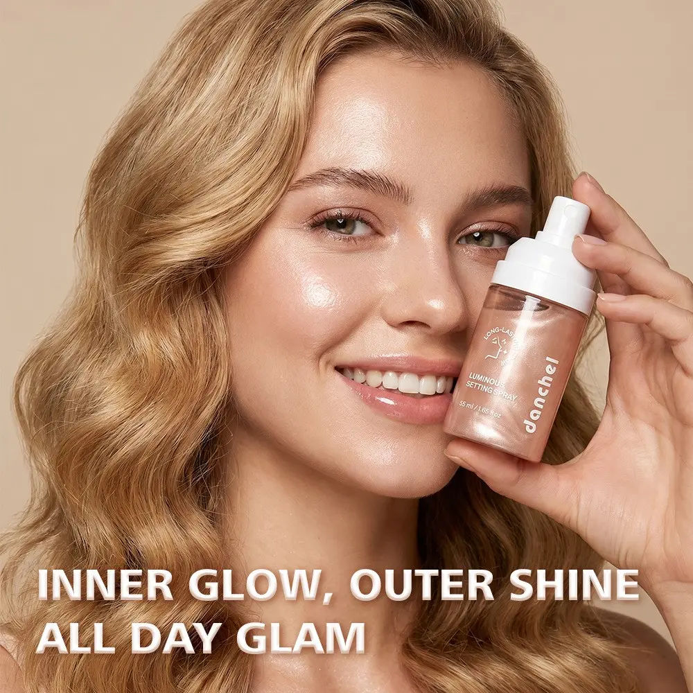 55ML Oil Control Shine Setting Spray, Makeup Fixing Spray, Dewy Quick Film Long-Lasting Makeup Lock, Refreshing Oil Balance, Hydrating Non-Sticky, Waterproof Sweatproof
