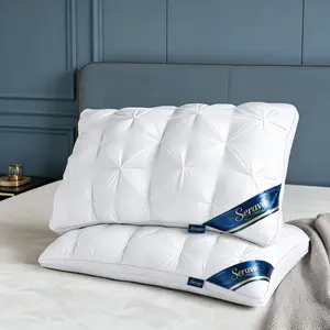 Luxury 5-Star Hotel-Quality Standard Pillows - 900g Ultra-Fluffy Down Alternative Filling, Soft, Cool, Comfortable, Available in Full and King Sizes