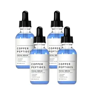 GHK-Cu Copper Peptide Serum with HyaluronicAcid, Deep Moisturizing & Nourishing FacialSerum, 30ML Daily Gentle Skincare for All SkinTypes, Men & Women