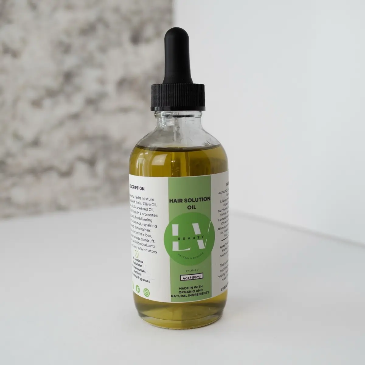 Hair Solution Oil Haircare - Nourishing Moisturizer for Hair Repair Herbal Grape Comfort