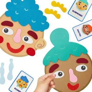 Social Emotional Learning Activities Set, Expression Games, Emotion Change Toys, Puzzle Toys, DIY Activity Toys, Creative Puzzle, Christmas Gift