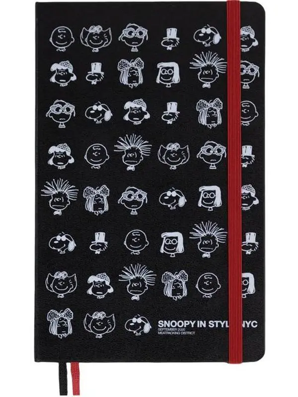 Moleskine Peanuts Snoopy in Style NYC Limited Edition Cute Aesthetic Blank Journal, Large Hardcover, Plain Pages, 5"x8.25", 240-Page Writing Space Notebook
