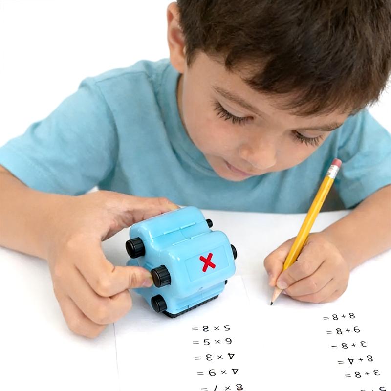 Math Teacher 4-in-1 Stamp Roller Addition Subtraction Multiplication Fill the Blank Educational Math Toy & Learning Tool for Kids, Parents, Teachers & Homeschool Math Teacher 4-in-1 Stamp Roller Addition Subtraction Multiplication Fill the Blank Educational Math Toy & Learning Tool for Kids, Parents, Teachers & Homeschool