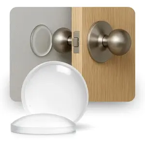 Door Stoppers, Door Knob Wall Protector, Rubber  - Clear Rubber Bumpers Self Adhesive for  Improvement, Cabinet Door Bumper, Non Slip Furniture Pads,  Board . Set of 6
