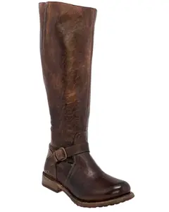 Bed Stu Women's Glaye Wide Calf Tall Fashion Boot Round Toe - F315406-Brown