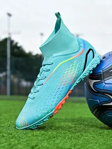 Professional Soccer Shoes, Football Boots for Men & Women, Anti-Slip Wear-Resistant Indoor Outdoor Training Competition Footwear, Long Studs Ag TF Design