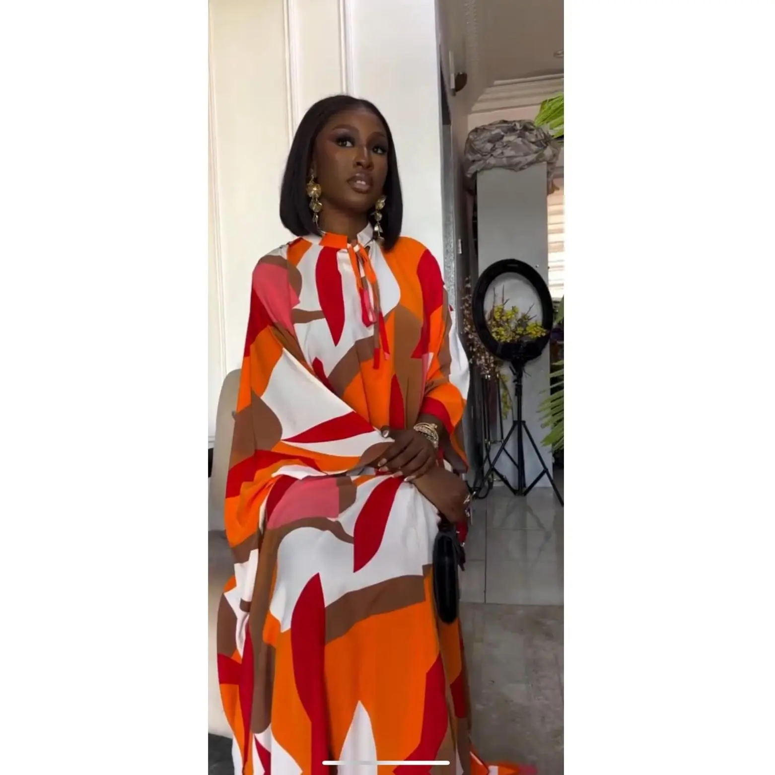 Statement Kaftan Maxi Dress Flowy Oversized Floor Length Wedding Guest Dress Mother of The Bride Outfit Party Cocktail Ceremony Birthday Gala Reception