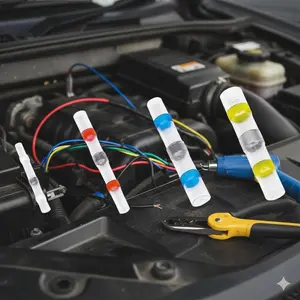 Professional Heat Shrink Wire Connectors Kit: Waterproof Insulated Terminals for Automotive, Home DIY Electrical Repair, Cable Splicing & Sealing, Electrical Wiring Accessories, Durable & Reliable Connection Solutions