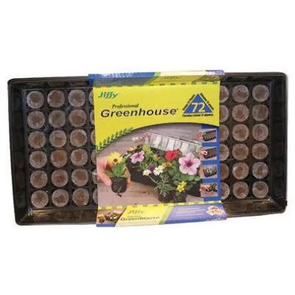 212 MAIN Jiffy Professional Pro Greenhouse Kit, 11x22" Size, Condensation Drip & Dome Roof, Plant Food, Seed Germination Kit