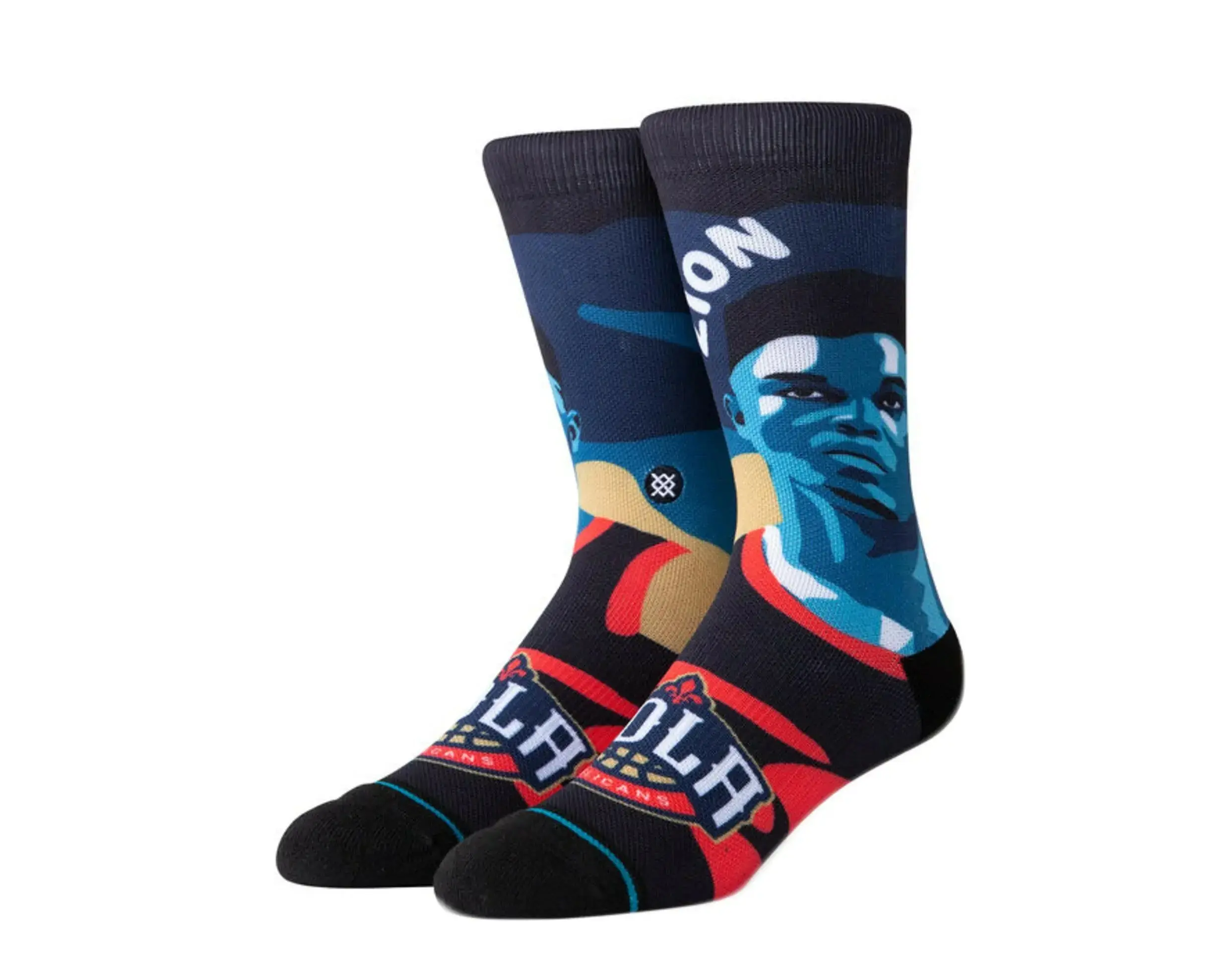 Stance Casual NBA Zion Williamson Crew Socks in Blue/Black | Men's