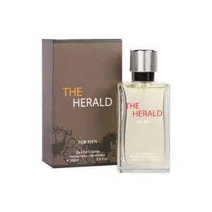 Fragrance Couture THE HERALD MEN 3.4 Oz EDT Spray Men's Cologne - Large Bottle, Wonderful Scent, Cellophane Plastic Wrapped, Free Same Day Shipping