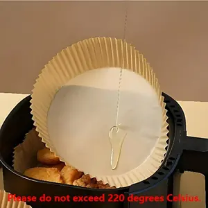 Non-Stick Air Fryer Parchment Paper Liners, Heat Resistant, Food Safe, Fits 5-8 Quart Baskets, Ideal for Wings, BBQ, Fries, Holiday Kitchen Essentials, Bakeware, Utensils