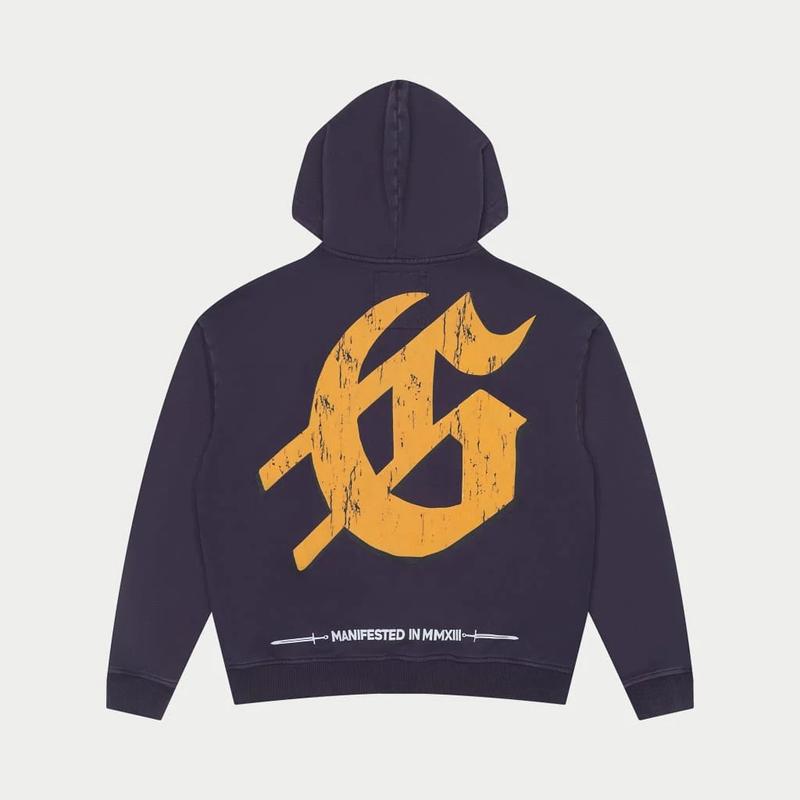 God Speed Chrome Liberty Zip Hoodie (Navy), hiphop hoodie, streetwear hoodie, hiphop street style pullover hoodie, graphic hoodie, urban style hoodie, youth street fashion
