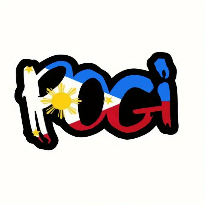 1PC Philippine Pride PVC Sticker - Vibrant Colors, Durable and Weather Resistant Decals, Decals For Vehicles, Decal For Cars, Stickers For Cars, Suitable for Motorcycles, Bumpers, Trucks, SUVs - Showcasing Your Philippine Heritage, Car Decals