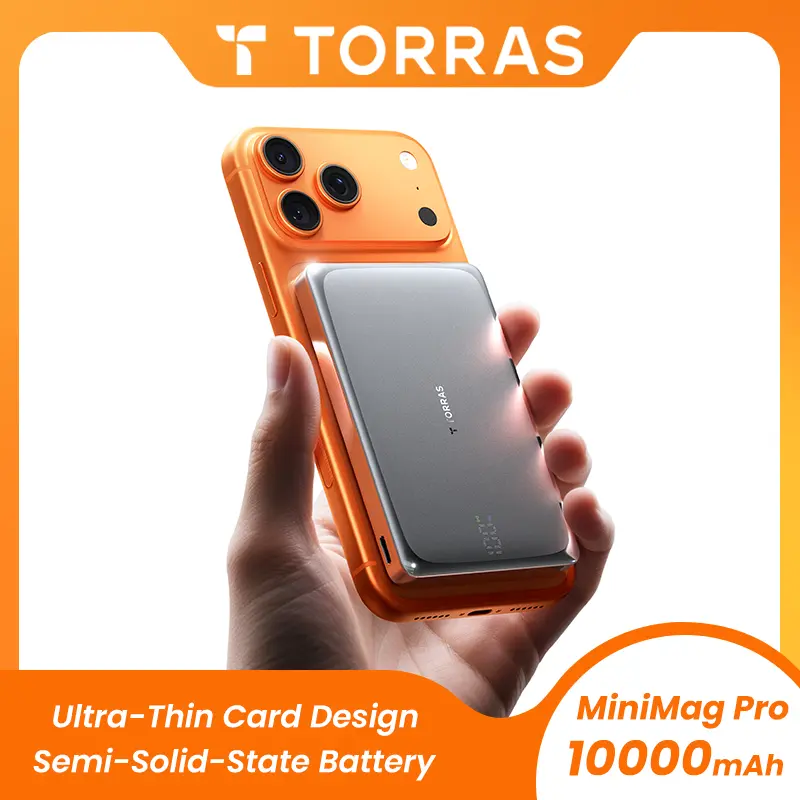 TORRAS MiniMag Pro 10000mAh Ultra-Thin Card Design Semi-Solid-State Battery for Enhanced Portability and Efficiency