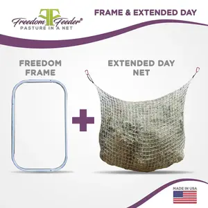 Bundle: Freedom Feeder Extended Day Net & Freedom Frame