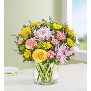 Easter Egg-Stravaganza  In Clear Vase