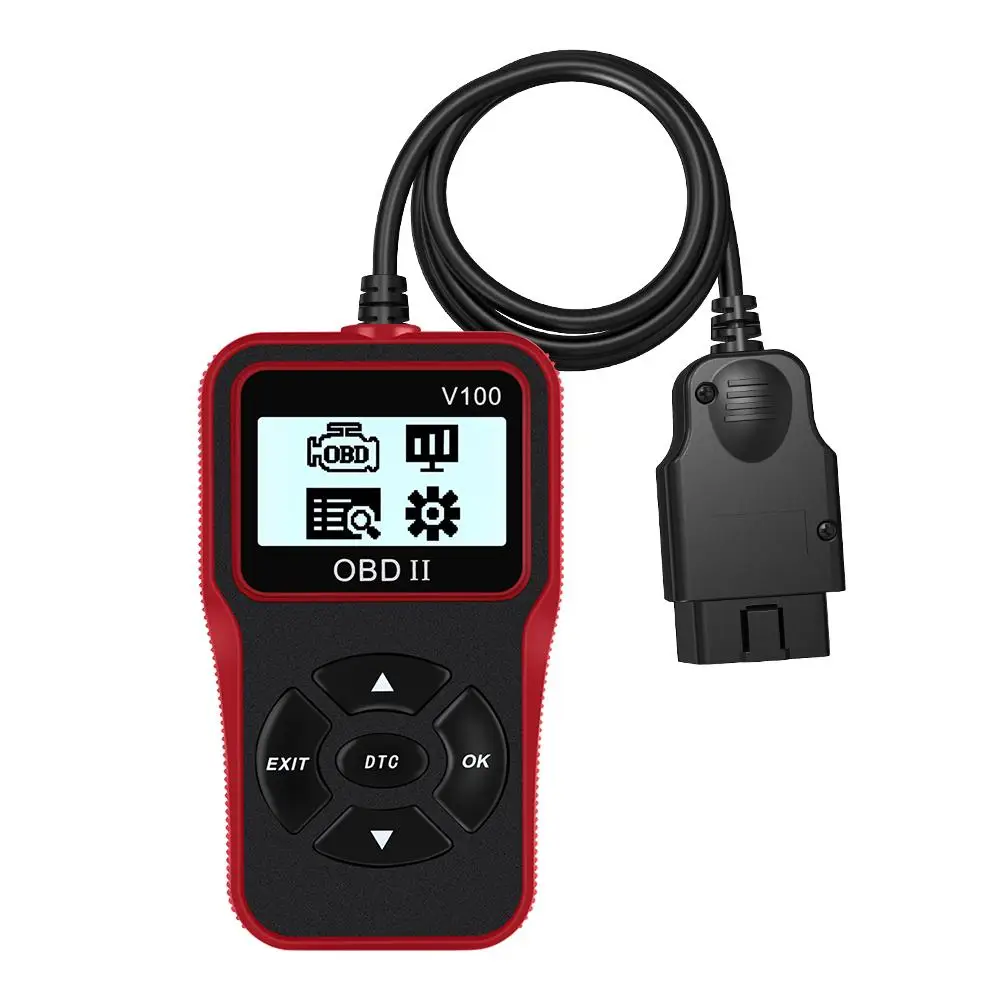OBD2 Code Reader Scanner, Multilingual Car Engine Diagnostic Tool with Digital Display, Universal Auto Plug & Play Accessories