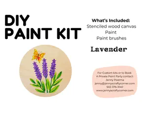 Lavender Canvas Art Kit