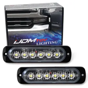 iJDMTOY Side Mount Hidden Xenon White LED Daylight Driving Light Kit, For 2019-up Gen4 Chevrolet Silverado 1500