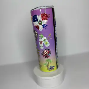 Tumbler personalizado con diamantes Bottle