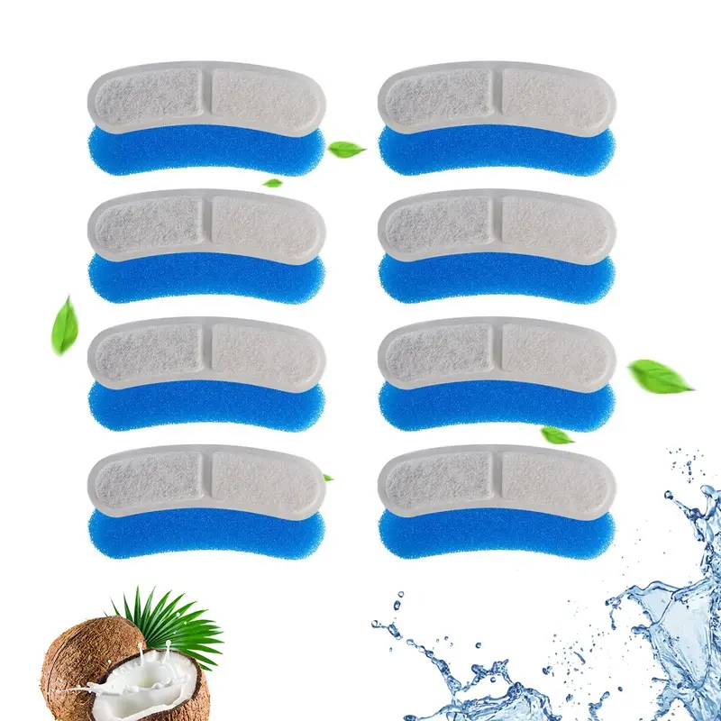 8/16/24 PCS Cat Water Fountain Replacement Filters, Activated Carbon Multi-Layer Filter System, Suitable for Pet Drinking Fountains