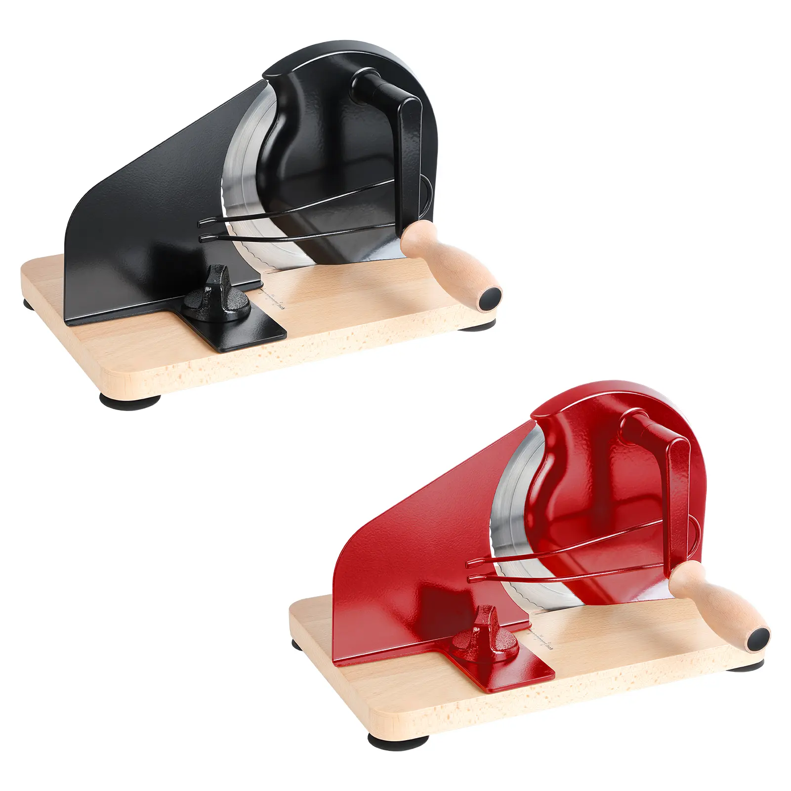 Explorinox Upgrade Manual Bread Slicer with Adjustable Thickness Steel Guide Rail Gear Drive System Retro Design for Home Baking & Cafe Use