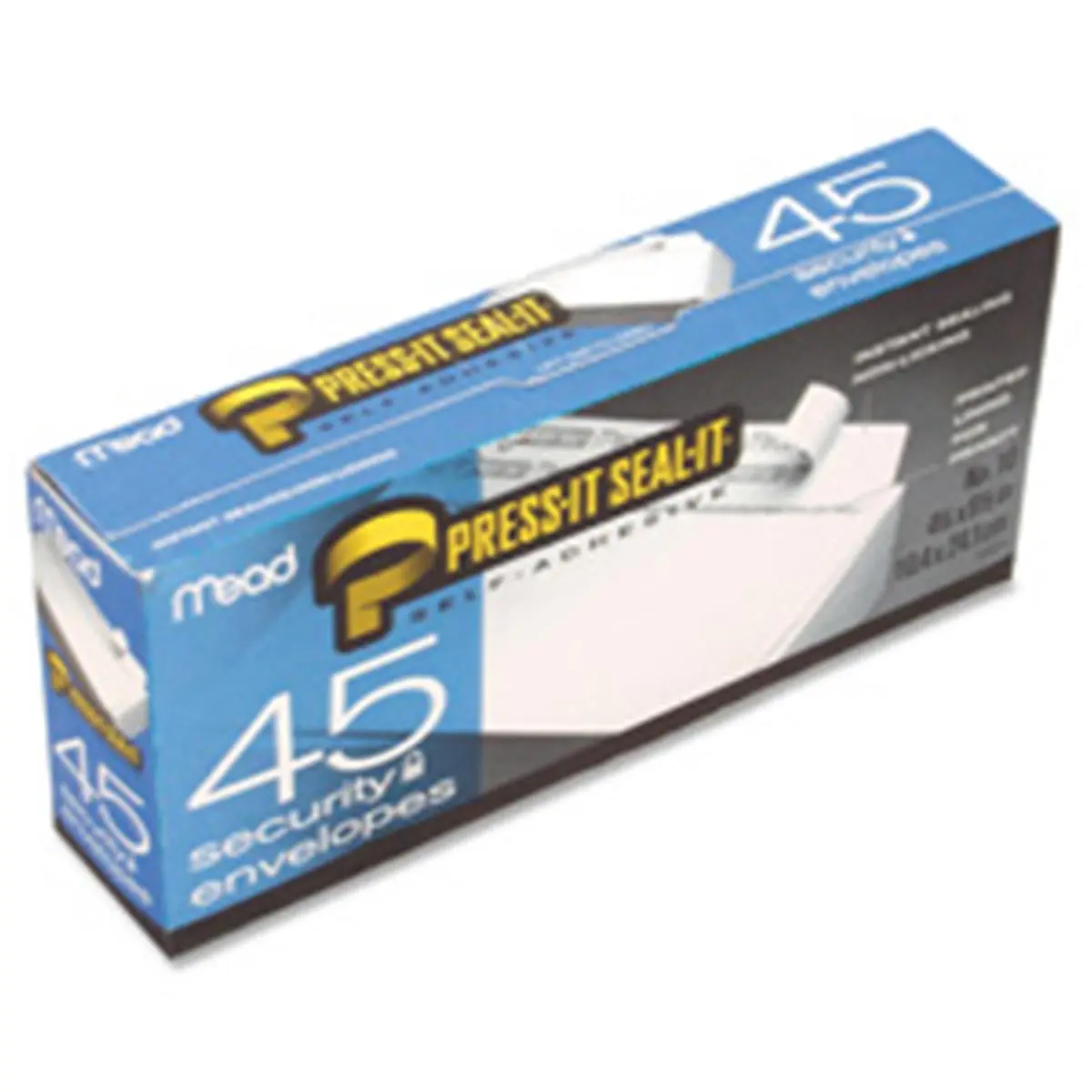 Mead No 6.7 White Self-Sealing Security Mailing Envelopes - 55 per Box, Information-Protecting Office Postal Supplies