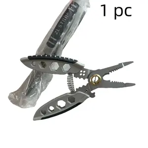 Multifunctional Wire Cutter, 1 Count Multipurpose Wire Stripper, Wire Cutting Tool, Professional Wire Stripping Tool for Cutting Crimping Splitting, Hand Tools