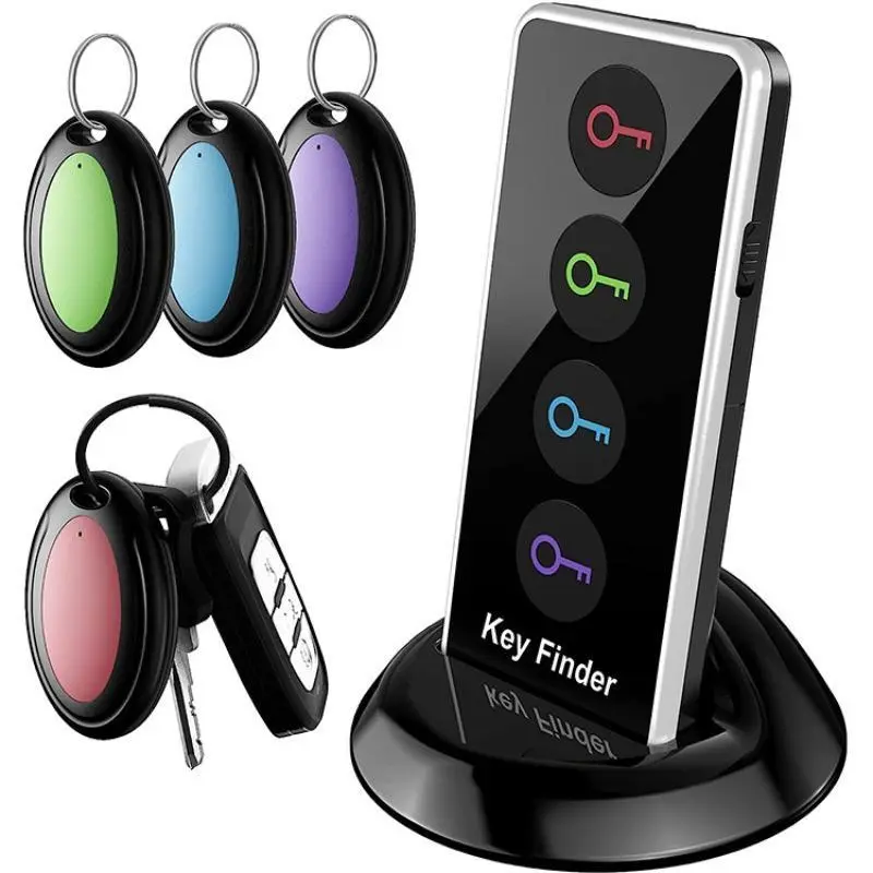 Portable Key Finder, 1 Set Key Finder with 4 Counts Signal Receiver, Party Gift for Elder, Party Favors for Longer, Party Supplies, 2 AAA Batteries Required