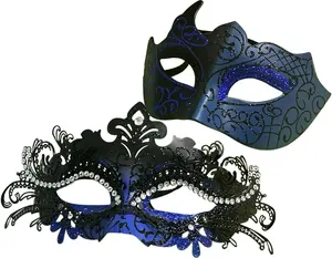 Couple Masquerade Mask Set, Venice Party Mask, Ancient Greek Roman Warrior Venetian Half Face Masks