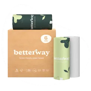 Betterway Classic White Paper Towels (6 rolls)