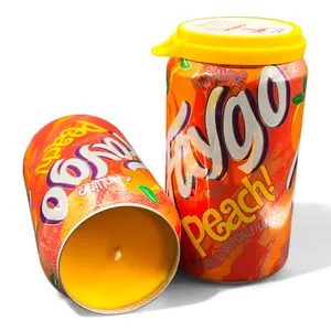 Faygo Peach Can Candle