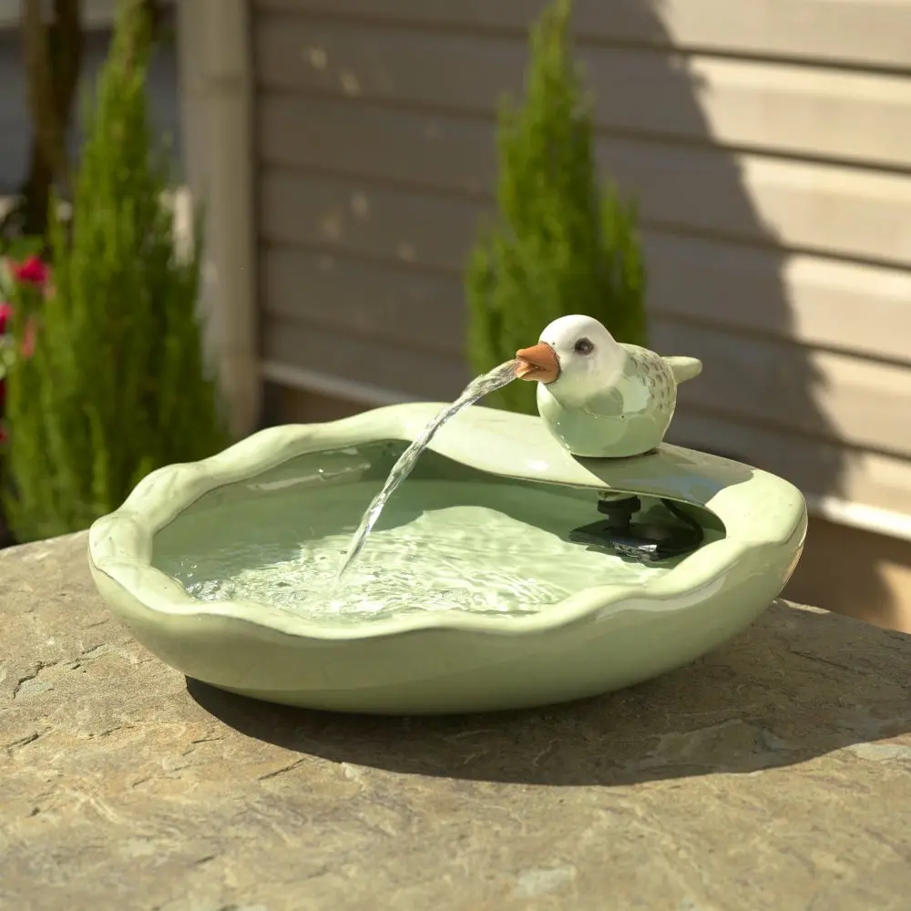 Smart Solar 21393R01 Ceramic Bird Solar Fountain
