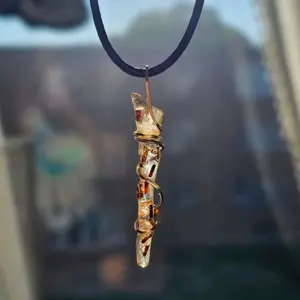 14k Gold Amber Necklace