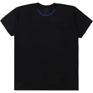 Chrome Hearts Neck Logo T-Shirt Black/Blue