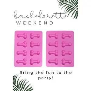 Ice Tray Mold Bachelorette Party Favor Perfect For Bachelorette Parties - Penis Shaped Ice Tray- 1/2/3/4Pack - Penis Gag Gift, Girls Weekend