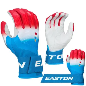 Easton Walk-Off Ethos Baseball Batting Gloves Adult Medium with Compression Wrist Strap Rocket Pop Design