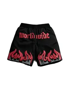 Men's Mesh Graphic Running Shorts Quick Dry Drawstring Drippy Workout Gym Bottoms Tropical Menswear Casual Musical