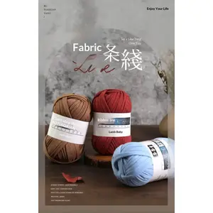 5pcs High Elastic Ribbon Yarn for Crochet & Hand Knitting