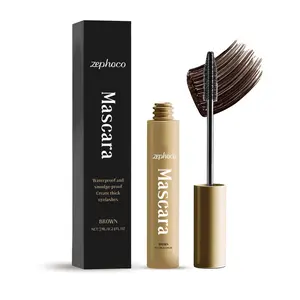 Brown Mascara Thin Long Curling Natural Lasting Makeup, Waterproof, Perspirant And Not Easy To Smudge