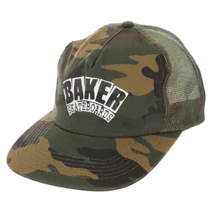 Baker Skateboards Hat Arch Logo Snapback Camo