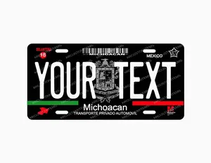 Personalized License Car Plate Placa de Michoacan FXW