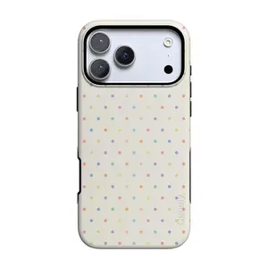 Casely iPhone 17 Pro Case | On the Dot | Rainbow Polka Dot | Bold Protective Design | Compatible with MagSafe