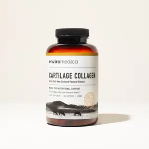 Pastured Cartilage Collagen - Natural Supplement for Health and Beauty - Healthcare Supplements (180 Vitamins in Capsule Format)