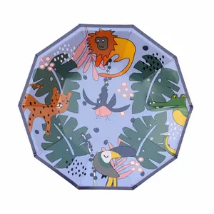 Tropical Animals Small Plates (Set of 8)