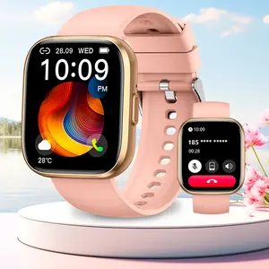 Smart Watch for Women Men, 1.85" HD Large Screen Smartwatch with Make/Answer Call Music Playback Sports Smart Watches with 100+ Sports Modes for Android Gifts for Women Men