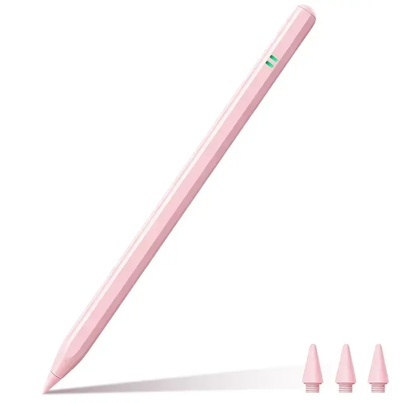 Bluetooth Off Stylus Pen for 2018-2025 iPads, 0.44Wh Built-in Li-ion Battery, Fast Charging, Palm Rejection, Tilt Sensitivity for Drawing/Writing, Compatible with Pro 11"/13"/M4, Air 11"/13" M3/M2, Mini7/6/5, A16/11th-6th Gen (Back to School)