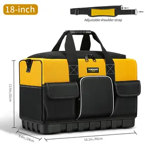 18-inch Tool Bag, Tool Organisers, 600 Denier Large Tool Bag for Home DIY & Equipment Storage,