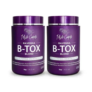 Kit I Belli Capelli Ravenna B-tox Blond Mask Hair Rejuvenation Anti-frizz 2x1kg/2x35.02 oz Hair Care Keratin btox Haircare Nourishing Hydrating Argan Oil